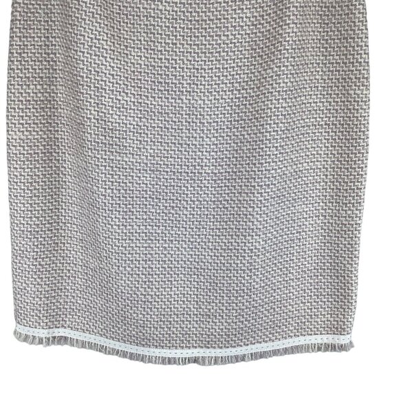 Elie Tahari Womens Wool Blend Pencil Skirt Size 8 Cream & Purple Textured - Picture 6 of 9
